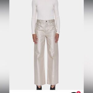 PISTOLA tate wide leg jeans in champagne luster sz 30